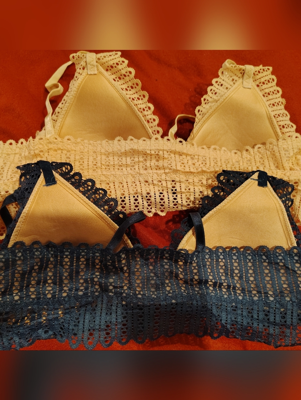 2 Lace Bralettes size 40C - Picture 6 of 6